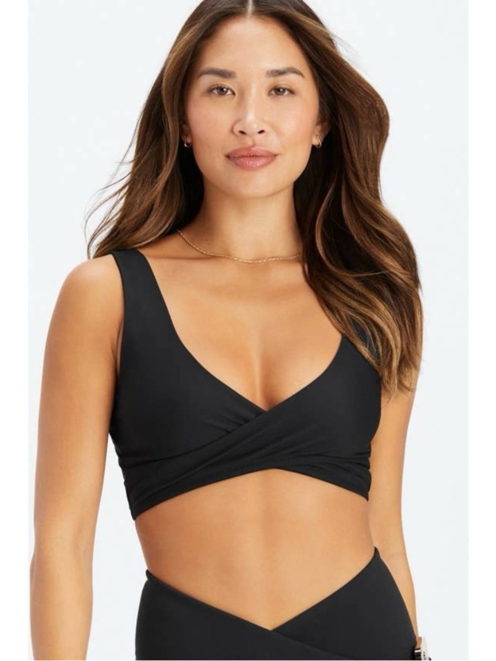 FABLETICS NWT Low Impact Crossover Athletic Sports Bra in Black Size XL